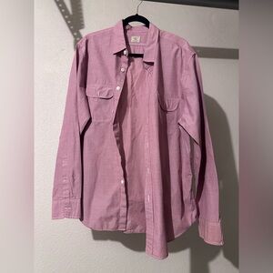 J. Crew Pink Long Sleeve Shirt